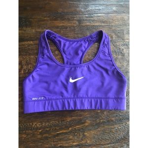 NIKE dri-fit classic purple sports bra (xs)